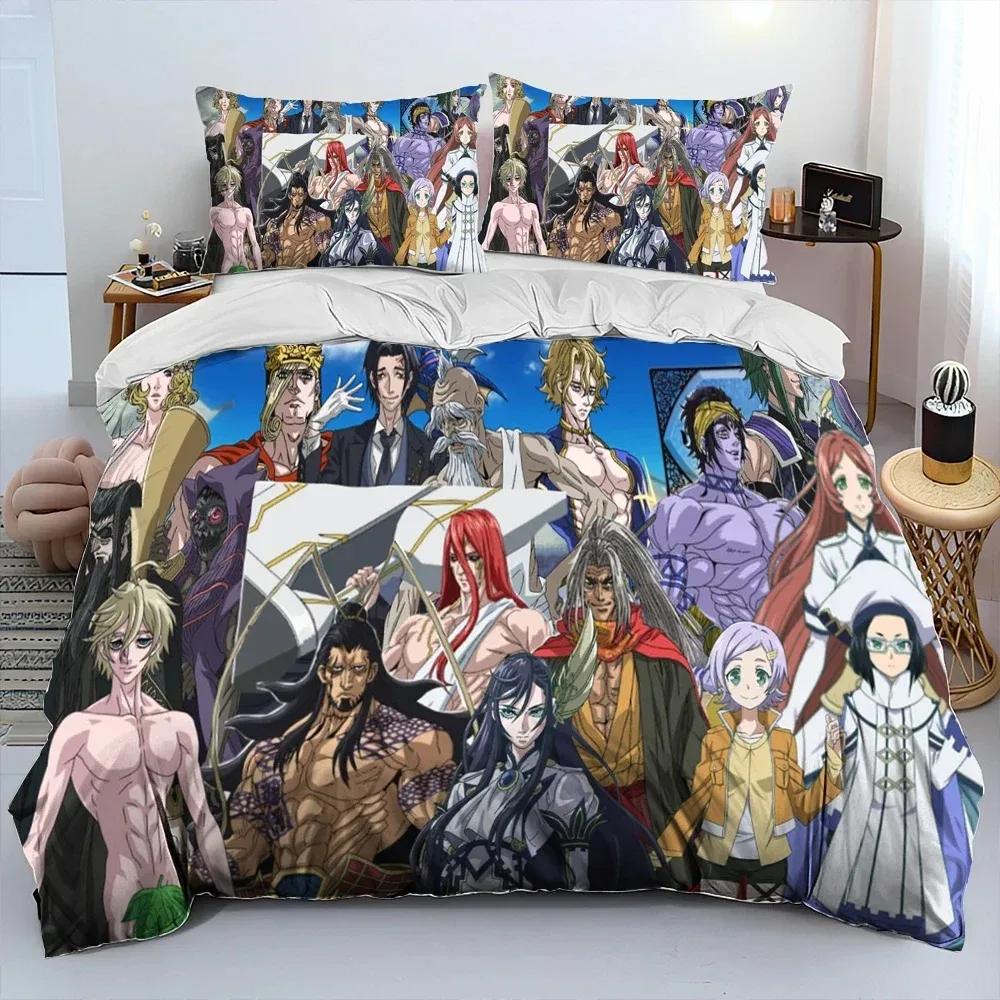 3D Anime,Record Of Ragnarok,Cartoon Bettdecke Bettwäscheset,Bettbezug Bettset Steppdecke Kissenbezug,King Queen Size Bettwäscheset