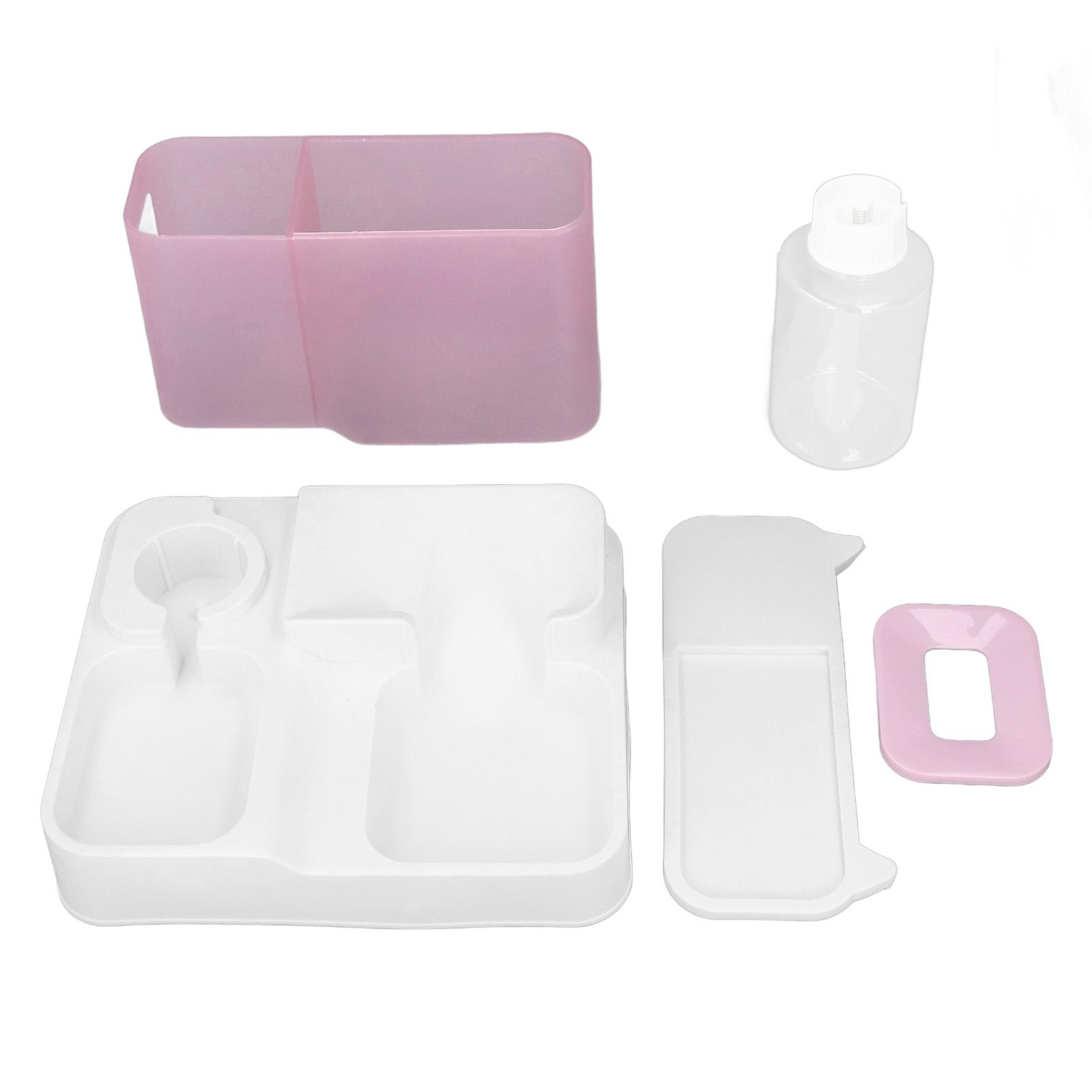 

Automatic Cat Feeder Dispenser Transparent Viewing Window Large Capacity Dog Supply Feeder Water розовый