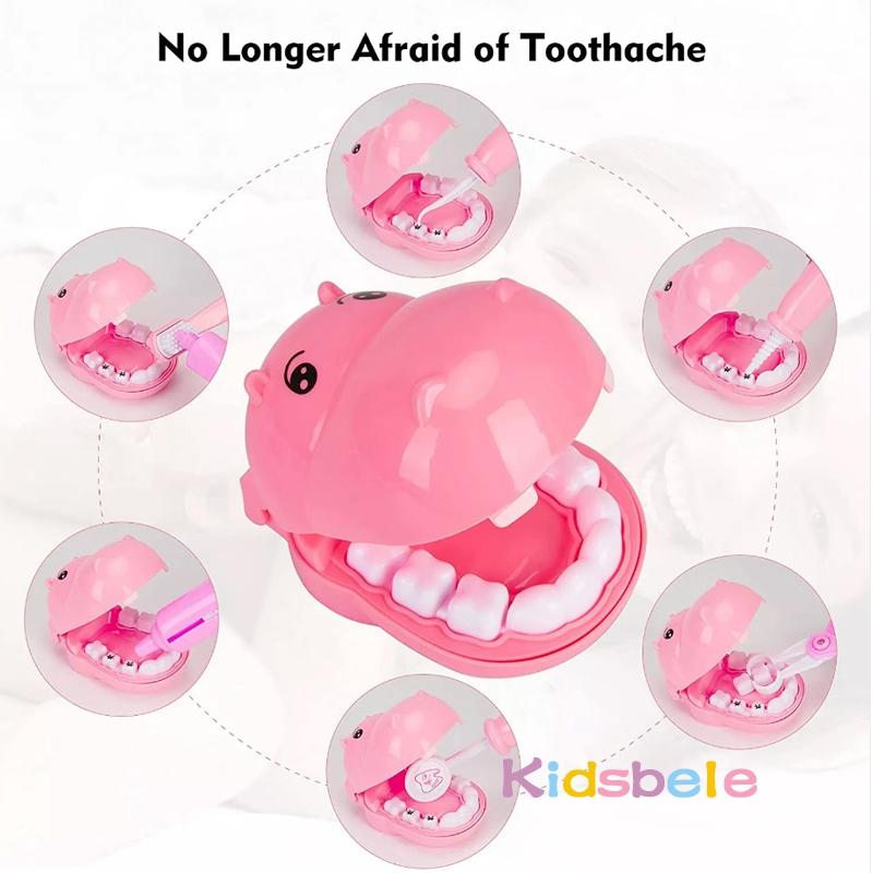 Zdravotní hračka Dětská Doktor Předstírání Role Hrací Kit 44ks Simulace Zubař Box Dívčí Vzdělávací hra Hračky pro děti Stetoskop