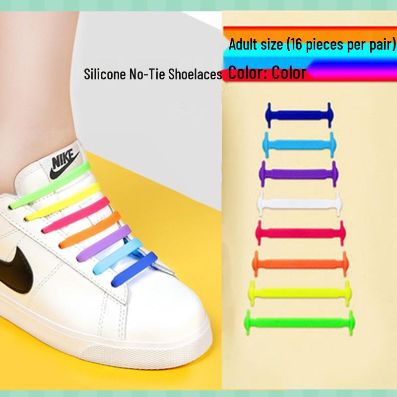 Versatile No-Tie Elastic Silicone Shoelace Buckle