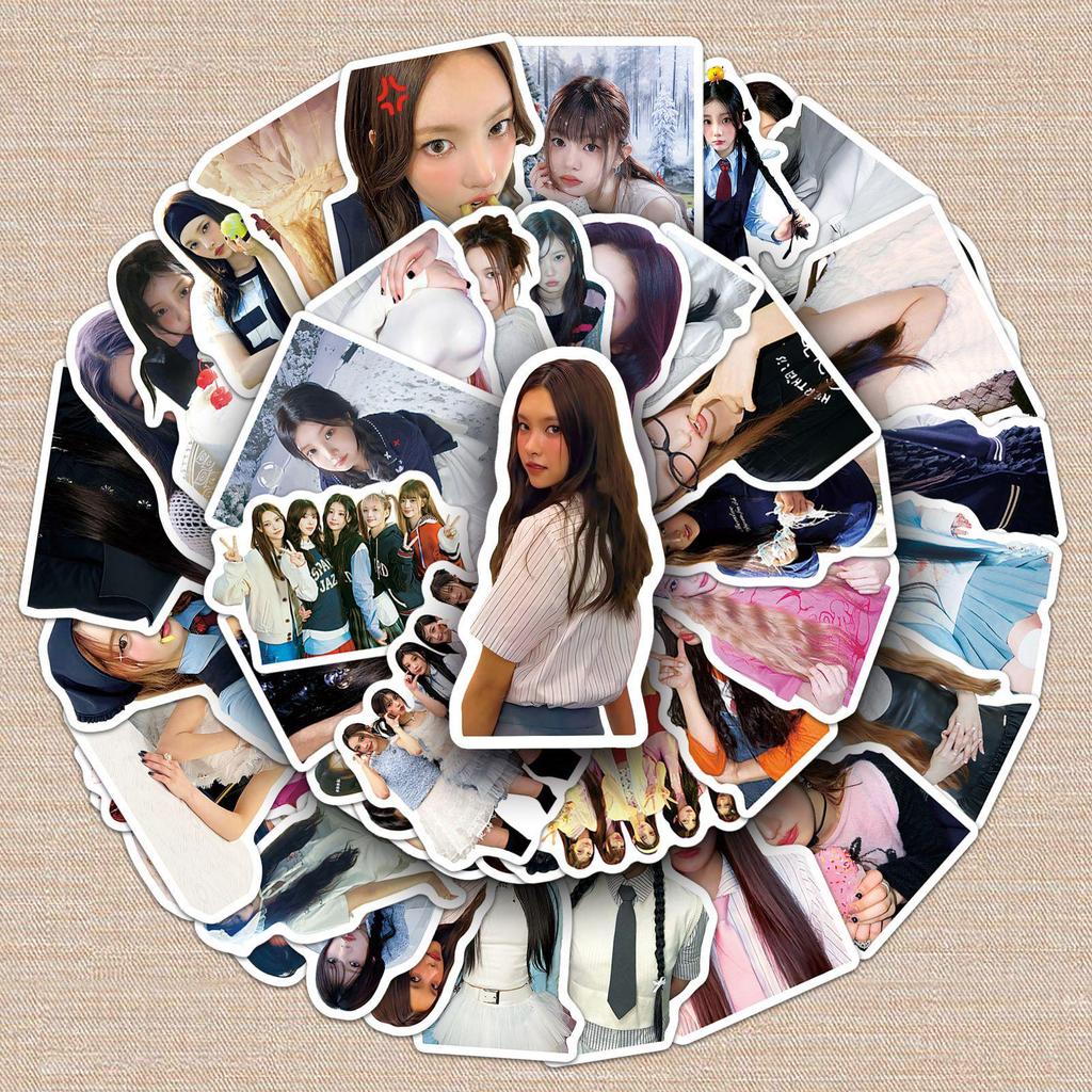 51 ILLIT Graffiti Stickers: Personalized Korean Girl Group Minju Decor for Water Bottles & Phone Cases