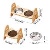 Adjustable Tilted Pet Food Bowl Cat Bowl for Food & Water Feeding Bowl Elevated Cats Bowl Anti-Slip Cat Feeder Dishware