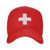 Gorra Unisex para Mujer Bandera de Suiza Retro Gorras de Béisbol Ajustable Ropa Casual