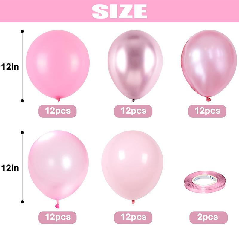12-Inch Latex Balloon Set: Customizable Decoration Pack