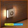 Motion Sensor Light LED Type C Wireless Night Light for Bedroom Staircase Hallway Indoor Closet Lighting