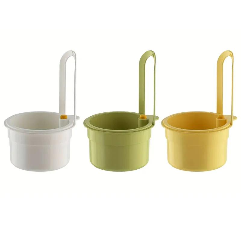 Drain Water Basket Filter Sink Hanging Strainer Basket Detachable Openable Bottom Cover Fruit Clean Rack For Kitchen Bathroom