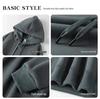 Men's Heavyweight Iron Gray Fleece Hoodie - Warm, Loose Fit for Autumn/Winter