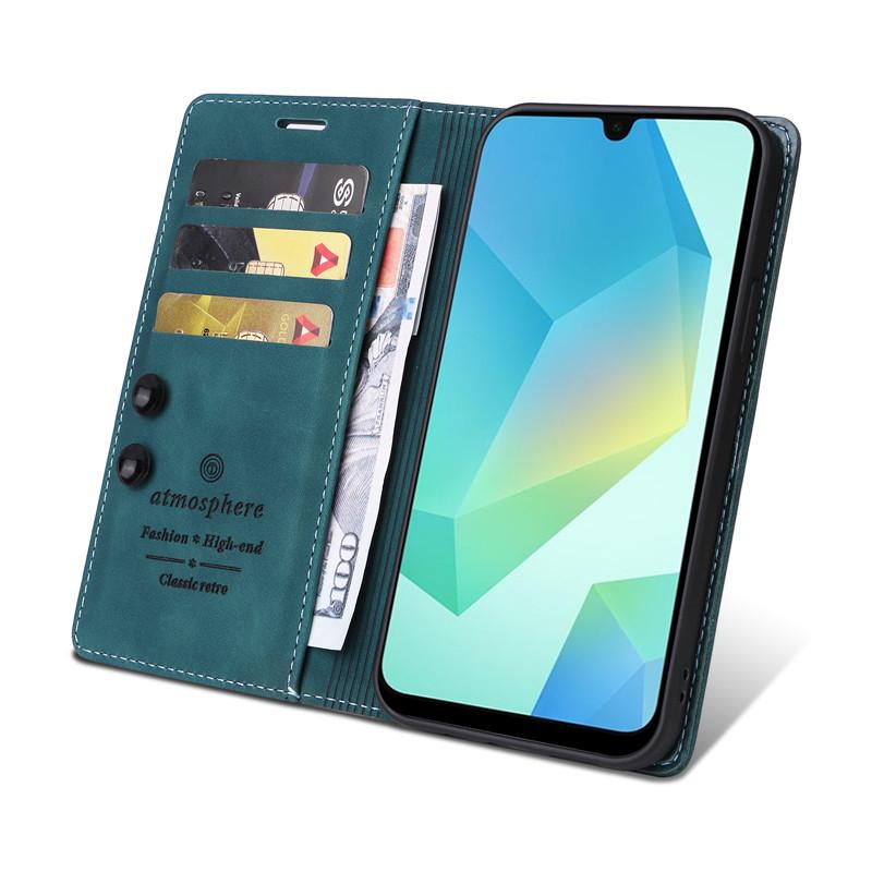 Clips de Ventosa de Alta Resistencia Funda Tipo Billetera con Tapa Para Samsung Galaxy A16 y A26 5G SM-A165 A166 A266E Con Carcasa Interna de TPU Suave