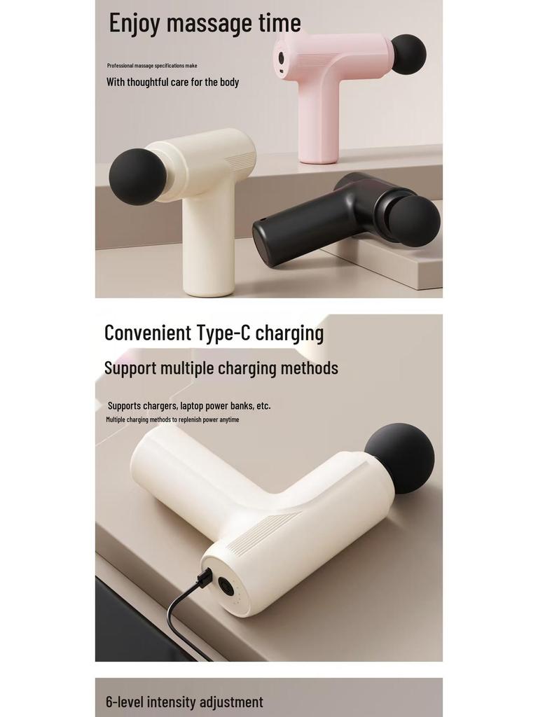 Smart Mini Fascia Gun - Electric Muscle Relaxation Massager for Full Body
