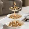 YIJUK 3-Tier Light Luxury Dessert & Fruit Tray