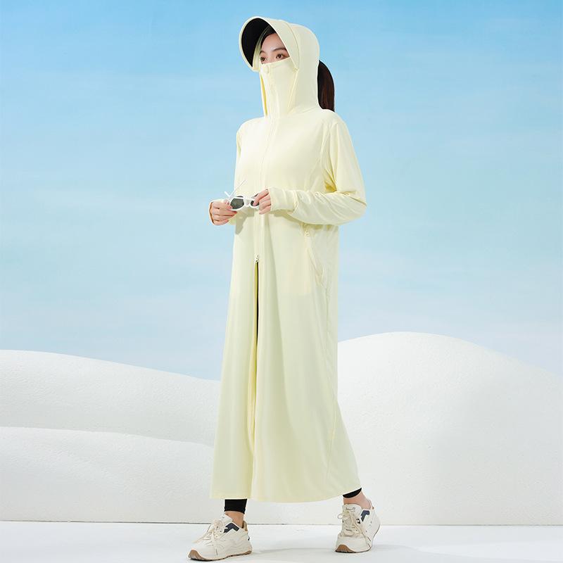 Sunscreen clothing full body summer 1011 new long ice silk UV protection breathable outdoor thin sunscreen clothing blouse