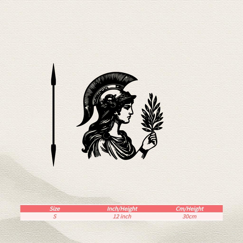 1 Stück Athena Metallwandkunst Griechische Mythologie Statue Terrasse Garten Zaun Dekor Wetterbeständige Skulptur Feiertagsgeschenk