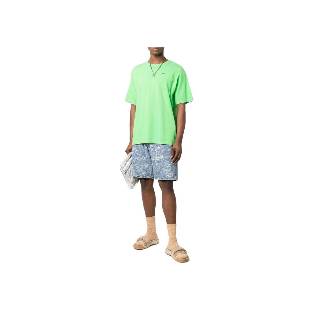 WTAPS Flat 01 Crewneck T-Shirt Green Unisex Tops 211ATDT-CSM04-GREE