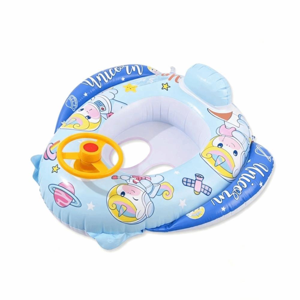 Inflatable Swimming Ring Cartoon Design Pool Float Water Toys Swimming Float  Outdoor Pool