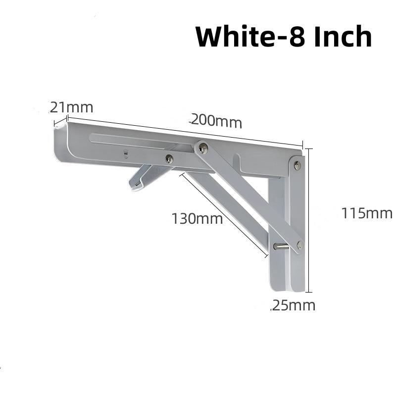 2/1Pcs Multiple Sizes Triangle Folding Angle Bracket Heavy Support Adjustable Wall Shelves Mounted Table Shelves Home Hardware