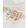 China Factory 316l Stainless Steel Jewelry Rose Gold Heart Shape Bracelets for Women the Holy Bible Proverbs