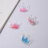 DIY PVC Glitter Crown Hair Clips and Ties for Clothing Accessories