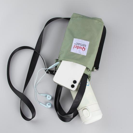Drikkeflaskeveske med stropp for Qudai Utendørs Multifunksjonell Veske Oppbevaring Håndveske Crossbody Bærbar Veske Vanntett Håndfri