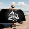 S-Sicilian Flag Fashion Microfiber Blanket Quick Drying Beach Towels Oversized Printing Super Absorbent Pool Towel Blanket