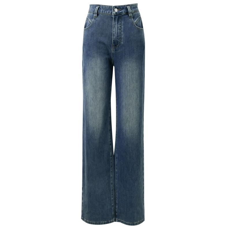 SanCai 2026 Summer High-Waist Straight-Leg Jeans for Women