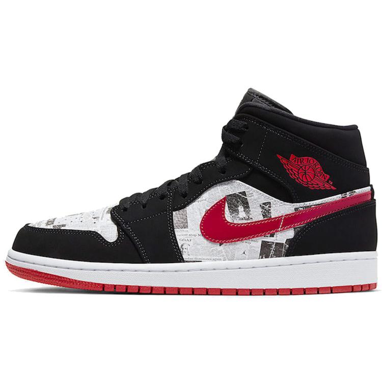 

Новые Jordan Air Jordan 1 Mid Se Newspape Ретро Мужские баскетбольные кроссовки 852542-061 43