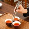 Pure Titanium Tea Tongs Heat Resistant Non Slip for Chinese Gongfu Tea Ceremony Home Use Luxury Tea Accessories