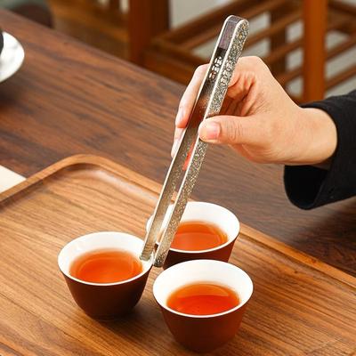 Pure Titanium Tea Tongs Heat Resistant Non Slip for Chinese Gongfu Tea Ceremony Home Use Luxury Tea Accessories