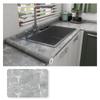 Imitation Marble Thickend Self-adhesive Kitchen Cooktop Protective Film Marble Desktop Film High Temperature Oil Resistant Sticker