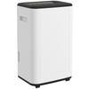 Electric Dehumidifier 6 Liter Water Tank 20L/day with 3 Modes 2 Speeds Timer 33.5x26x53 Cm White