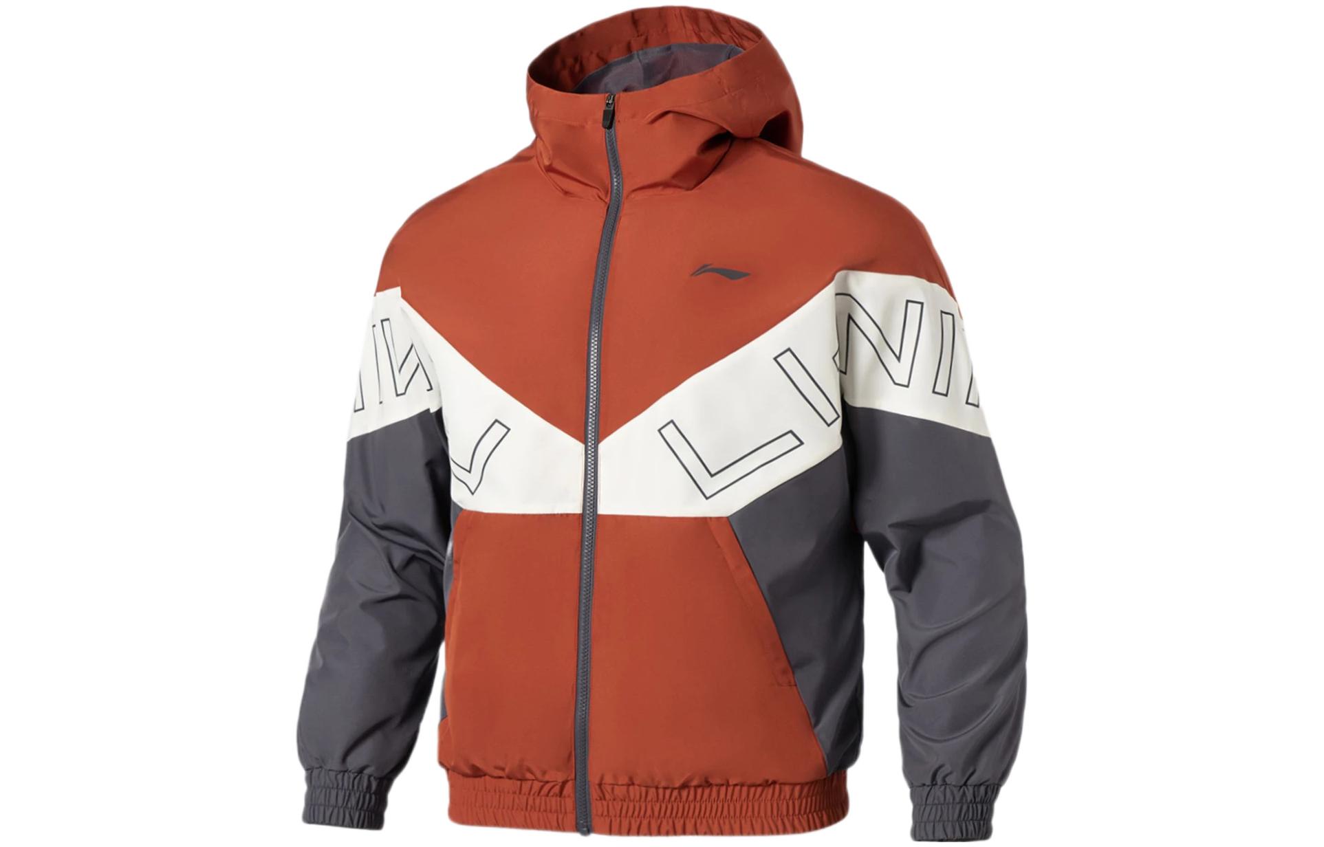 Li Ning Jacket Men s Rusty Brick Brown AFDS007-9 L