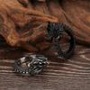 KALEN Creative 3D Dragon Charm Finger Rings HIp Hop Stainless Steel Lucky Ring Friend‘s Gift Personalized Animal Trendy Jewelry