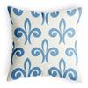 Blue and White Porcelain Style Pillow Cover Retro Home Bedside Wooden Sofa Pillow Cover Cotton Linen Polyester Living Room Chair Cover