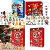Decorazione Natalizia in Resina di Super Mario con Espositore a 24 Scomparti per Casa, Giardino, Eventi