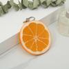 Lemon Shaped Key Charm Fruit Shape Keyring Simulation Fruit Keychain Accessory