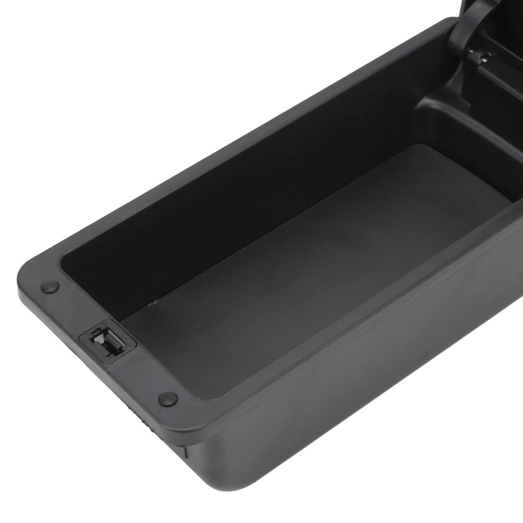 Auto-Mittelkonsolen-Armlehnenbox für Suzuki Swift (2005-2021), Großes Fassungsvermögen, Sanfte Haptik, Schwarze Oberfläche mit roten Linien