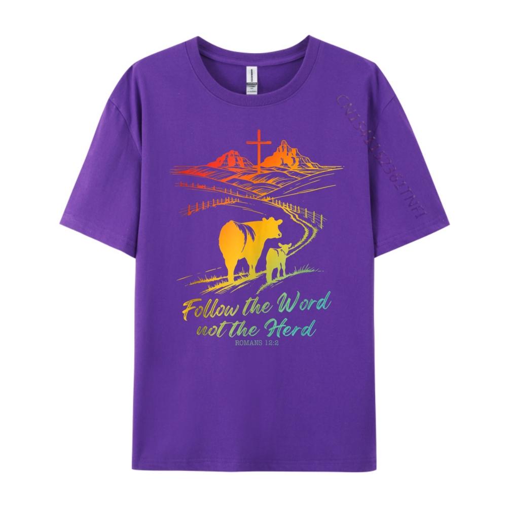 Easter Follow The Word Not The Herd Romans Mens Clothing Plus Size Shirts