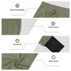 Men Linen Jogger Pants Loose Fit Drawstring Waist Breathable Tapered Leg Cuffed Hem Casual Beach Holiday Trousers