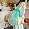 Schoolbag New Student School Bag 1011 New Boys and Girls Large Capacity Backpack Small Fresh Contrast Color Lightweight Backpack