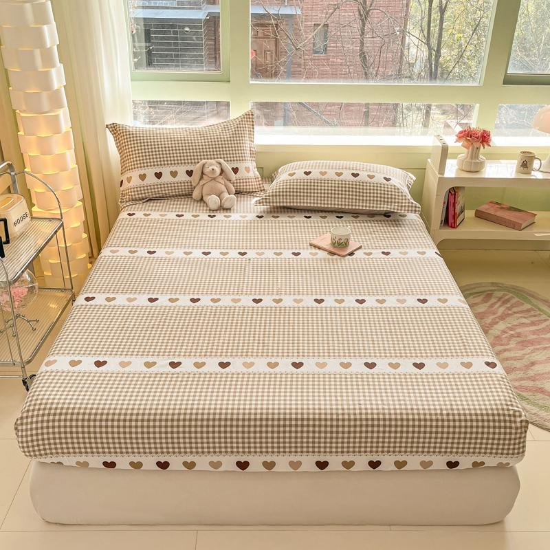 Kawaii Cartoon Panda Fitted Sheet,Bamboo Floral Wild Animals Bed Sheet Set Cotton Bed Cover With Deep Pocket For Child Kids Room