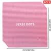6PCS Classic Base Plates Blocks 32x32 32x16 50x50 Dots ABS Plastic Building BasePlates Bricks Assembly City Road MOC  City Toys