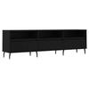 VidaXL Meuble TV noir 150x30x44,5 cm bois d'ingénierie 831293