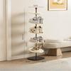 Multi-layer Shoe Rack Space-Saving Rainbow Shoe Organizer Standing Entryway Shoe Shelf for Dorm/Apartment Wardrobe Storage