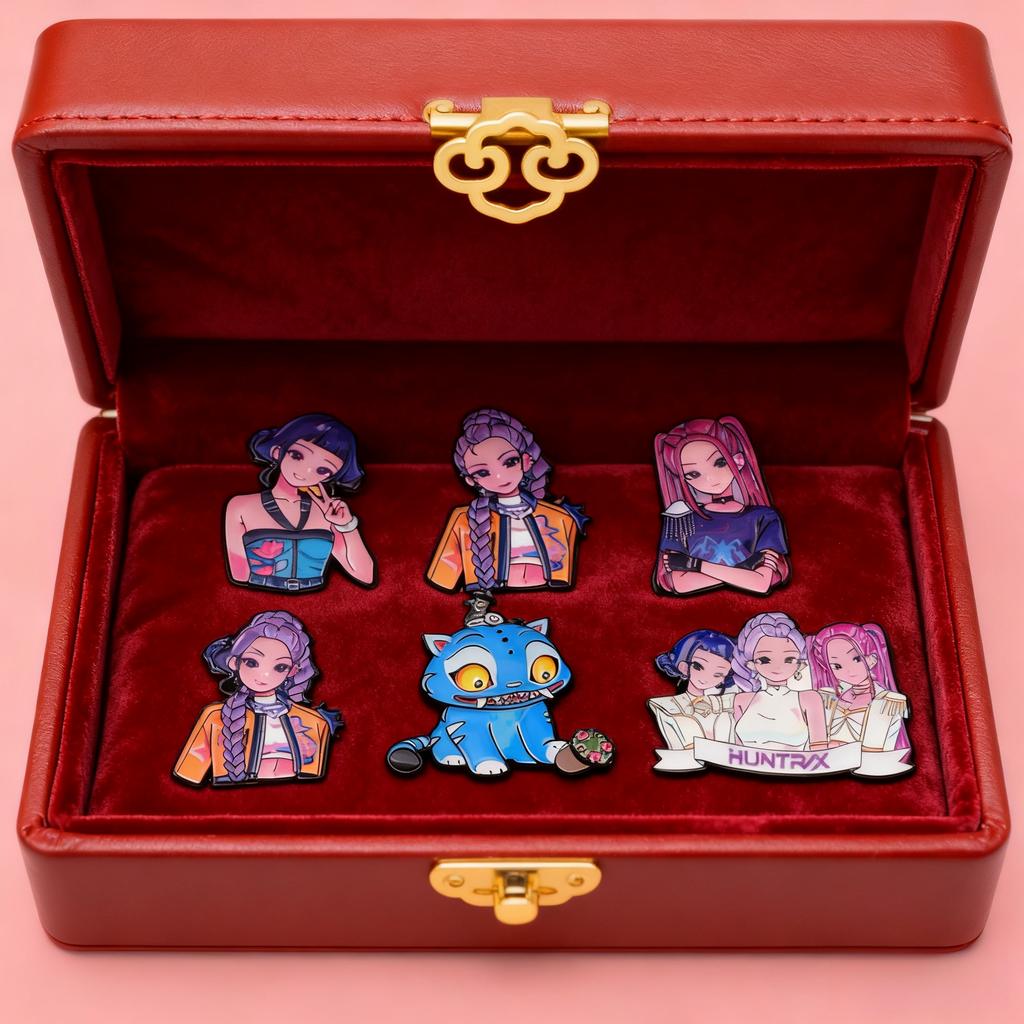 Emaille Anstecker Cooler K-POP Brosche Kragenanstecker Rucksack Kleidung Accessoires Modeschmuck Fan Geschenke