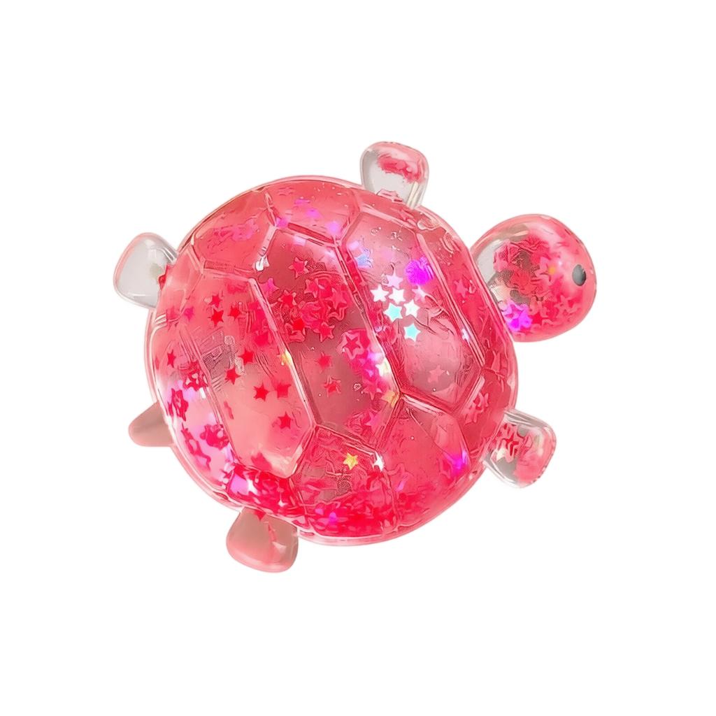 Glitter Turtle Toy, Sensory Stress Toy for Kids and Adults