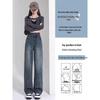La Chapelle Women's High-Waisted Straight Leg Jeans