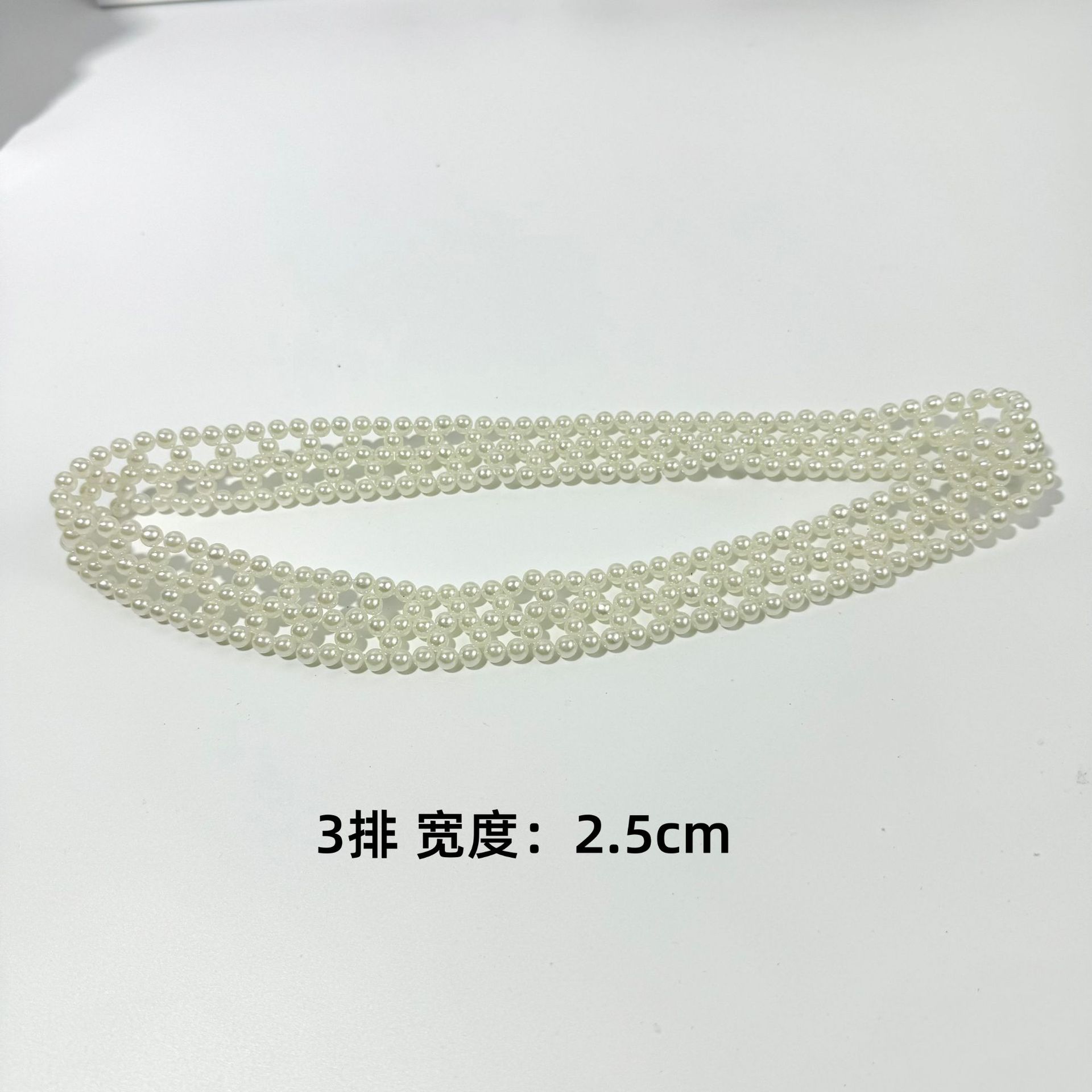 

JYL TS DIY Шляпа ковбоя со стразами Карнавальная вечеринка Кепка для верховой езды Войлок 3rowsofpearlhatbandaccessories_M(56-58cm） неотбеленный шелк