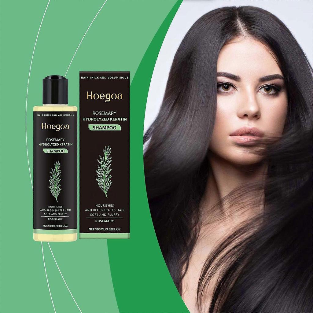 Hoegoa Rosemary Thickening Shampoo Herbal Essence Nourishes And Repairs Hair, Controls Oil And Adds Volume