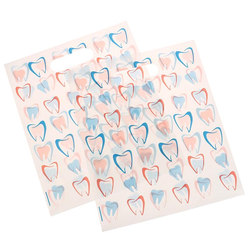 30/50Pcs Dental Bags For Dental Patients, Bulk Plastic Dental Goods Gift Bags For Hygienists, Dentists, Patient Care Clinics,