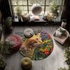 Cats pattern round rug,Carpet Rug for Living Room Bedroom Playroom ,Non-slip Floor Mat,Holiday Gifts and Birthday Gifts.