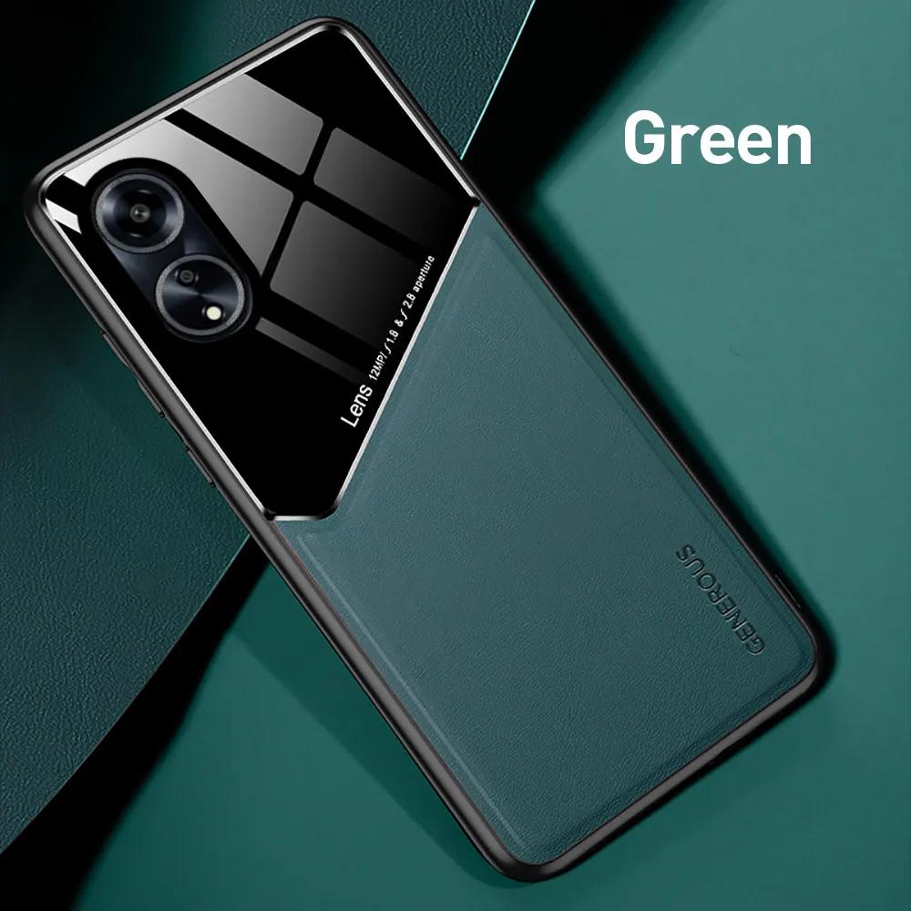 

Противоударный чехол для OPPO A60 A79 A78 A58 A38 A18 A98 5G A77 A57 A57S A76 A16 A16S Защитный чехол Магнитный держатель Coque Fundas For OPPO A58 4G зелёный